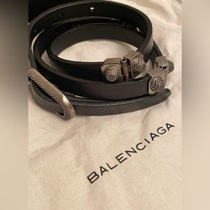AUTHENTIC BALENCIAGA NAVY BELT